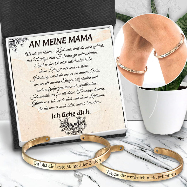 Mama & Tochter Armband - Schädel - An Meinen Mama - Ich Möchte Dir Für All Deine Fürsorge Danken - Degbt19007