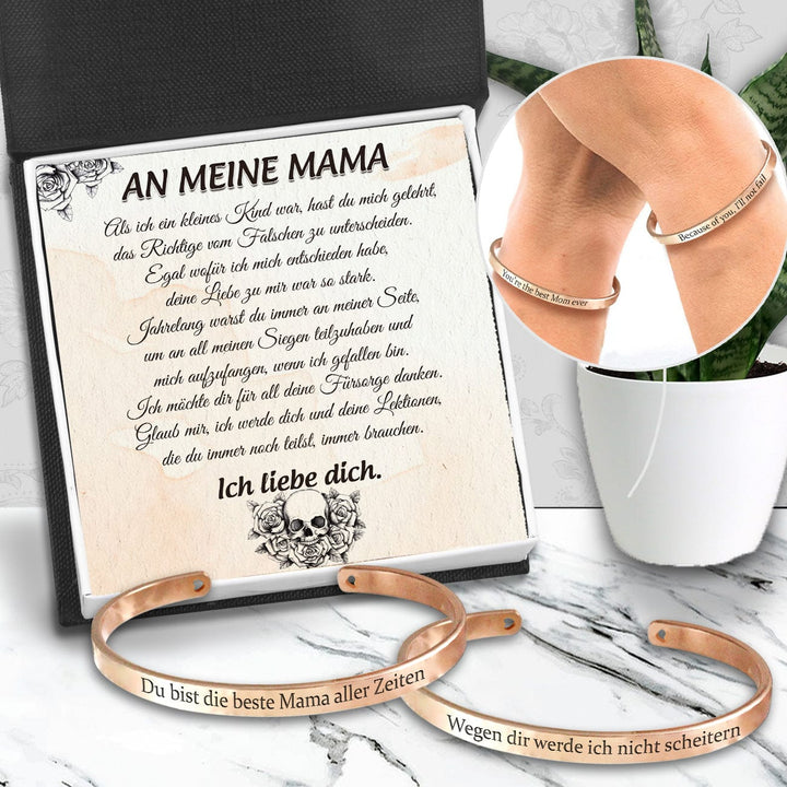 Mama & Tochter Armband - Schädel - An Meinen Mama - Ich Möchte Dir Für All Deine Fürsorge Danken - Degbt19007