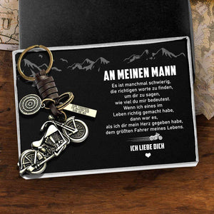 Motorrad Schlüsselanhänger - Motorradfahrer - An Meinen Mann - Dem Größten Fahrer Meines Lebens - Degkx26004