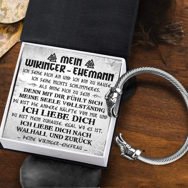 Nordisches Drachenarmband - Wikinger - Mein Wikinger-ehemann - Ich Liebe Dich Nach Walhall Und Zurück - Degbzi14001