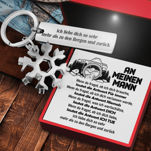 Outdoor Multitool Schlüsselanhänger - Wandern - An Meinen Mann - Ich Liebe Dich So Sehr - Degktb26004