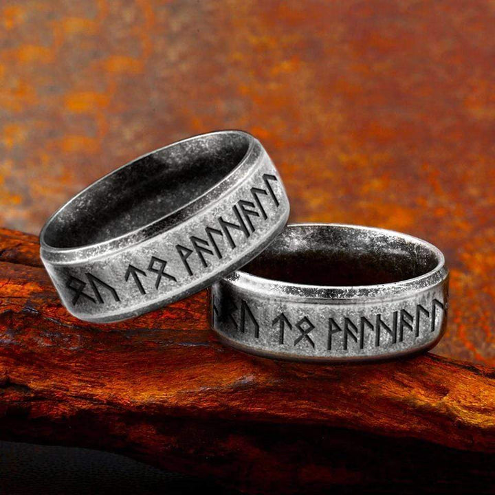 Paar Rune Ring Halsketten - Wikinger - Mein Wikinger-ehemann - Ich Liebe Dich Nach Walhall Und Zurück - Degndx14002