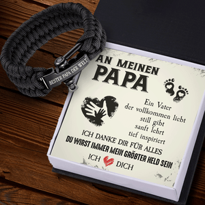 Paracord Armband - Familie - An Meinen Papa - Bester Papa Der Welt - Degbxa18002