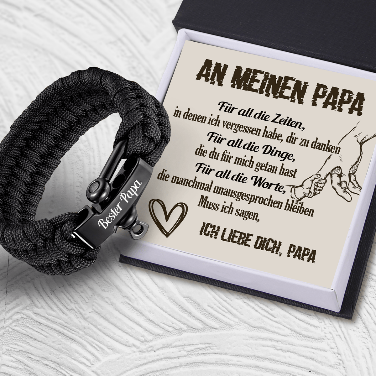 Paracord Armband Familie An Meinen Papa Ich Liebe Dich Degbxa1