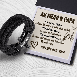 Paracord Armband - Familie - An Meinen Papa - Ich Liebe Dich - Degbxa18001