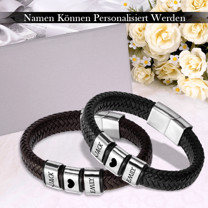 Personalisierte Leder-armband - Familie - An Meine Bessere Hälfte - Meine Liebe Zu Dir Ist Eine Reise - Degbzl24001