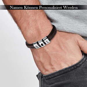 Personalisierte Leder-armband - Familie - An Meine Bessere Hälfte - Meine Liebe Zu Dir Ist Eine Reise - Degbzl24001