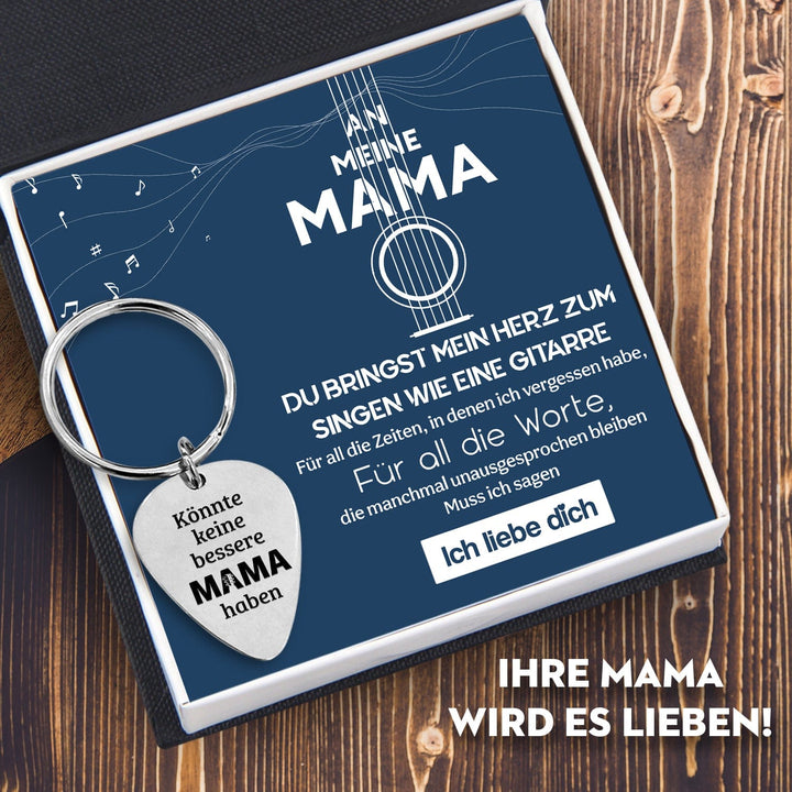 Plektrum Schlüsselanhänger - Gitarre - An Meinen Mama - Ich Liebe Dich - Degkam19001