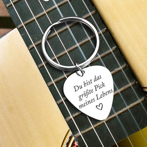 Plektrum Schlüsselanhänger - Gitarre - An Meinen Mann - Ich Liebe Dich - Degkam26003
