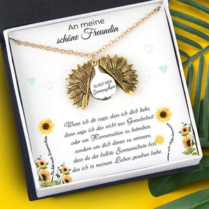Sonnenblume Halskette - Familie - An Meine Schöne Freundin - Du Bist Mein Sonnenschein - Degns13003
