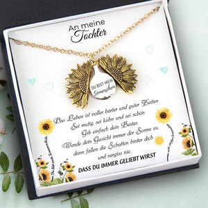 Sonnenblume Halskette - Familie - An Meine Tochter - Du Bist Mein Sonnenschein - Degns17004