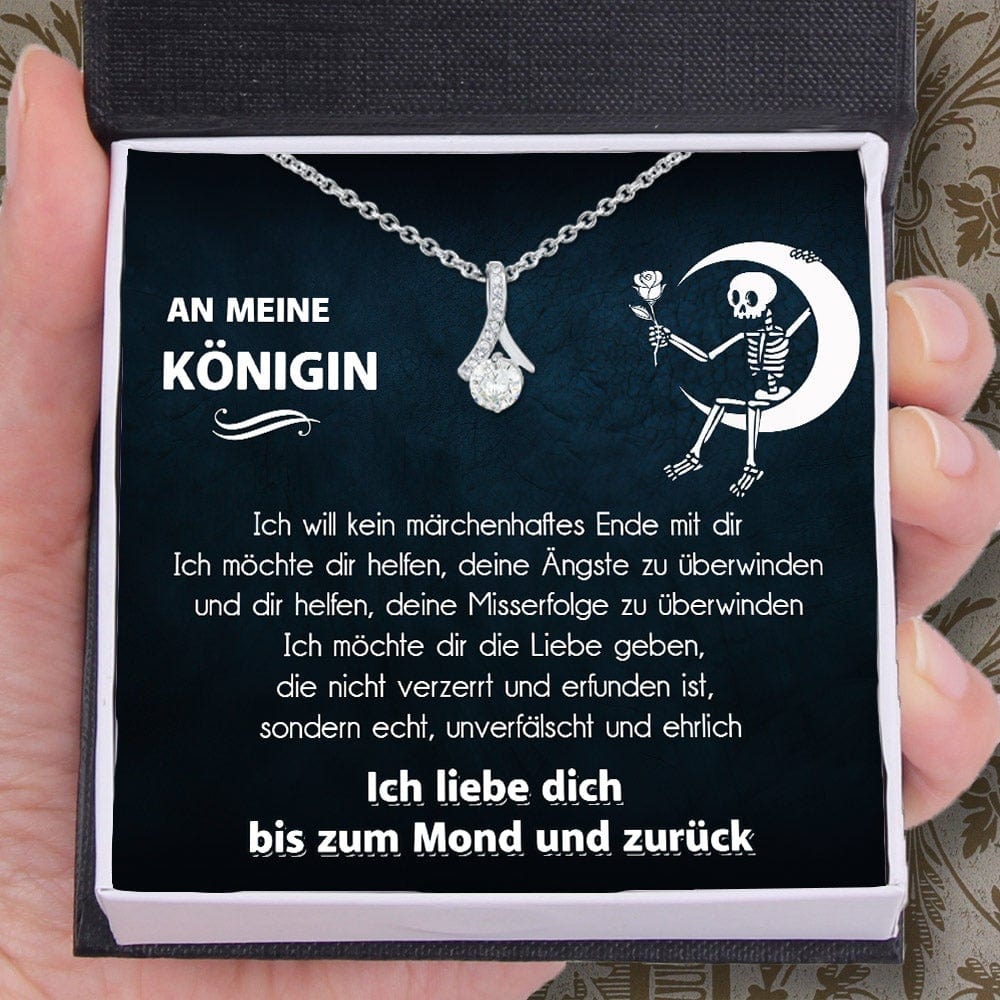 Verführerische Schönheit Halskette - Schädel - An Meine Königin - Ich Möchte Dir Die Liebe Geben - Desnb13003