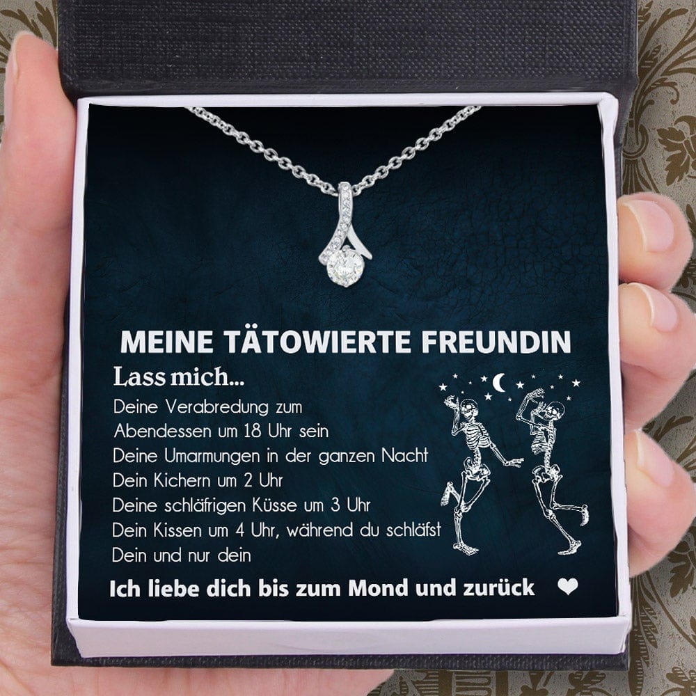 Verführerische Schönheit Halskette - Schädel - An Meine Tätowierte Freundin - Dein Und Nur Dein - Desnb13004