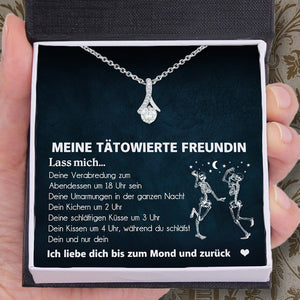 Verführerische Schönheit Halskette - Schädel - An Meine Tätowierte Freundin - Dein Und Nur Dein - Desnb13004