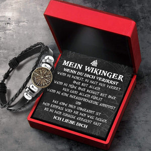 Wikinger Kompass Armband - Mein Wikinger - Ich Liebe Dich - Degbla26001
