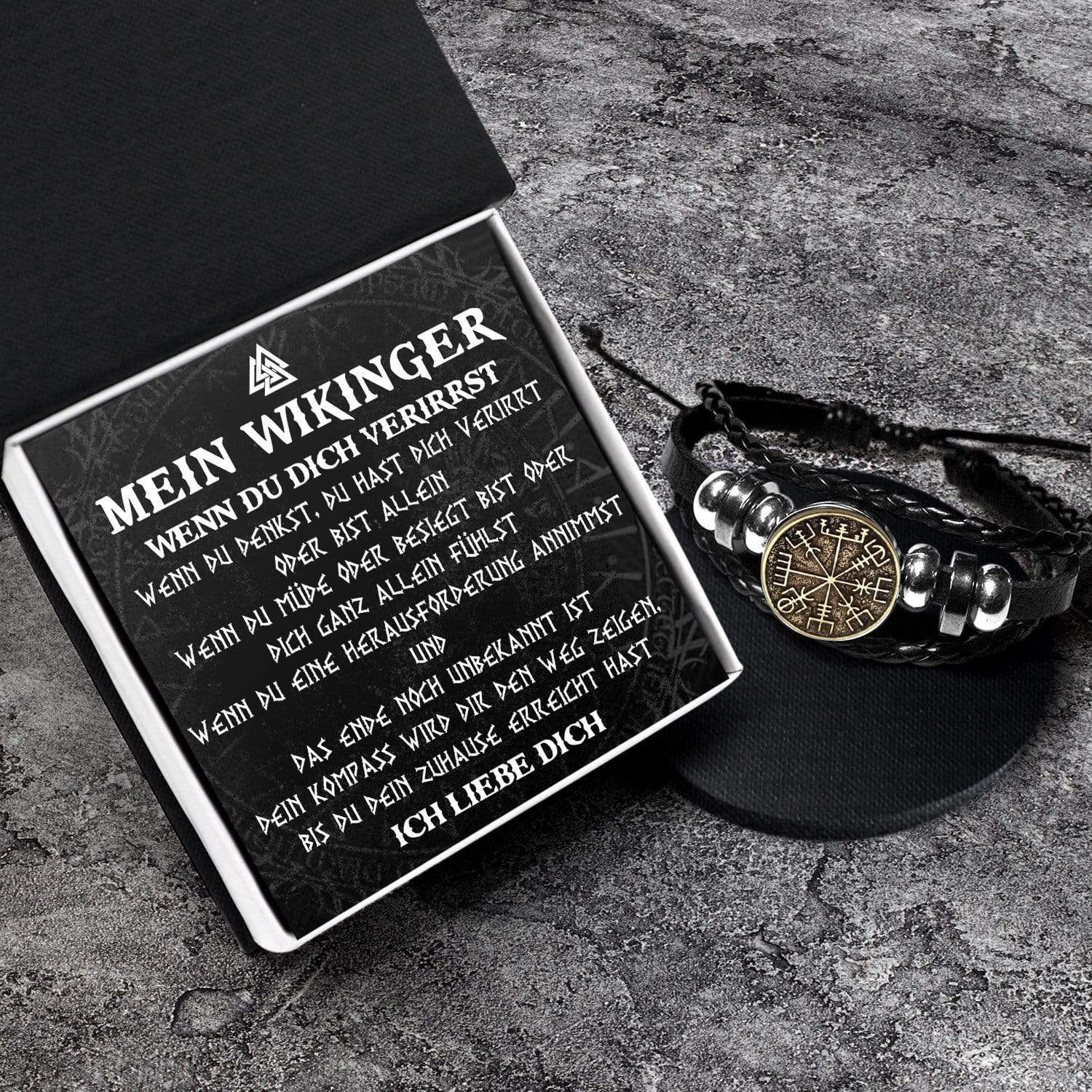 Wikinger Kompass Armband - Mein Wikinger - Ich Liebe Dich - Degbla26001
