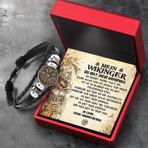 Wikinger Kompass Armband - Wikinger - Mein Wikingermann - Du Bist Mein Kompass - Degbla14002