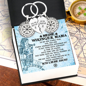 Wikinger Kompass Paar Schlüsselanhänger - Wikinger - An Meine Wikingermama - Du Bist Meine Beste Schildmai - Degkdl19001