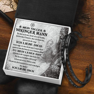 Wikinger Rune Armbänder - Mein toller Wikinger Mann - Du Mein Leben Bist - Degbt26001