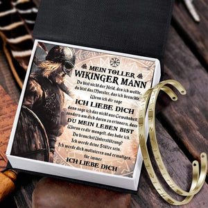 Wikinger Rune Armbänder - Mein toller Wikinger Mann - Du Mein Leben Bist - Degbt26002