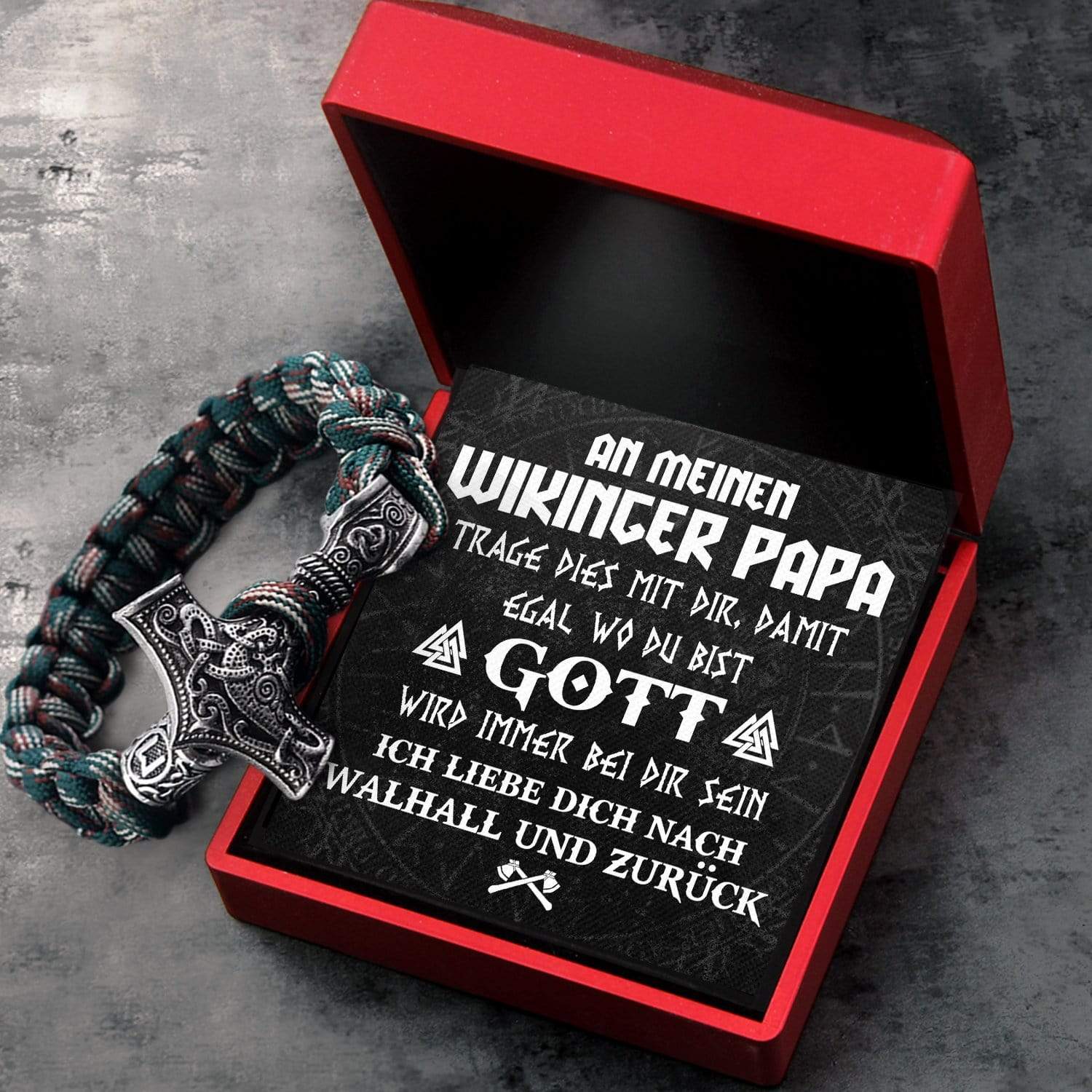 Wikinger Thors Hammer Armband - Wikinger - An Meinen Wikinger Papa